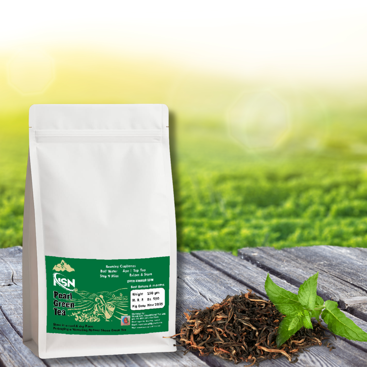 NSN Pearl Green Tea (Local Production of ilam)